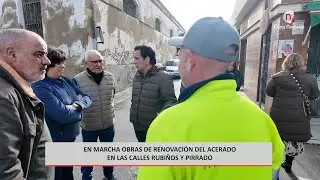 Noticias. En marcha obras de renovación del acerado en las calles Rubiños y Pirrado