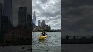 Fun summer moment! Free kayaking on pier 26 #newyork #newyorkcity