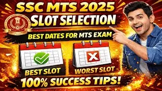 Slot Selection ~ Best Dates for SSC MTS 2025 🤫 #ssc #sscmts