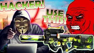 Warzone HACKER has INFINITE HEALTH But my P90 smells DANK (P90 Smoke show Weed Camo)