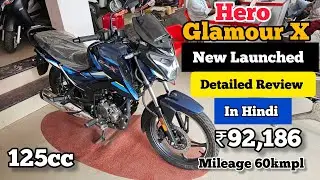 New Hero Glamour X 125 Launch 2025 Model With 100 Plus Features First Impression Review