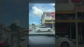 Driving around in Puerto Rico.
