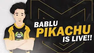 BABLU PIKACHU LIVE ✔️  INTERNATIONAL SCRIMS GAMEPLAY  ✔️