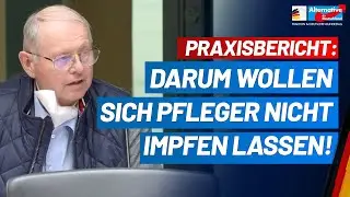 Praxisbericht: Darum wollen sich Pfleger nicht impfen lassen! Robert Farle - AfD-Fraktion Bundestag