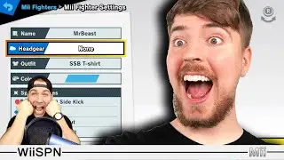 Я буквально удивил MrBeast, выпустив его собственный образ Mii Brawler | WiiSPN