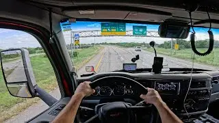 #1 4K POV Truck Driving | KANSAS to ARKANSAS Trip | USA