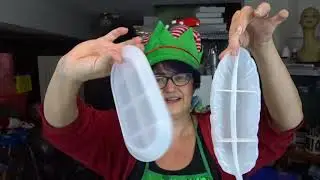 Merry Christmas you beautiful people  making my first resin feather tray Video# 142