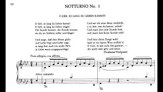 Franz LISZT - Nocturne n&deg;3 (Love Dream/Lieberstra&uuml;me) S.541 - Piano + Sheet Music