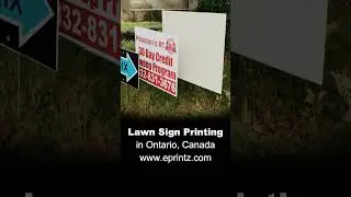 Lawn/Yard Sign Printing Kitchener | Eprintz Print Shop | Call +1 (519) 501-0088 | eprintz.com