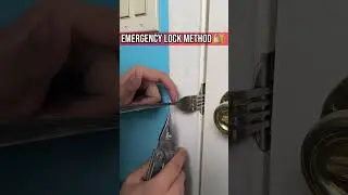 Как простая вилка может мгновенно защитить вашу дверь 🛡️ #шорты