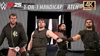 WWE 2K25 - CM Punk vs. The Shield | One on Three Handicap Match | PS5&trade; Pro [4K60]