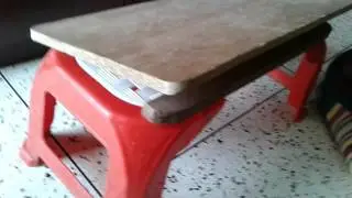 DIY how to make adjustable bed table