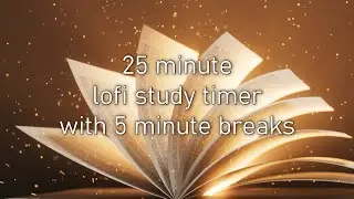 Magical book study timer, 25 minute sprints x 6 sprints. LoFi music. Pomodoro session timer 25/5.