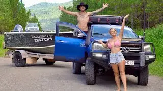 ПОЛНОЦЕННЫЙ ТУР НА ВНЕДОРОЖНИКЕ И С ЛОДКОЙ/ПРИЦЕПОМ - Наш Toyota Hilux и лодка подготовлены для п...