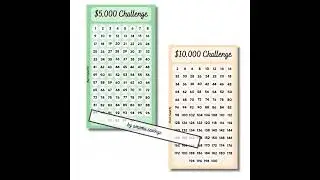 ❤️ 5000 10000 20000 & 50000 Savings Challenge, 5K 10K 20K 50K Big Money Savings, A6 Printable PDF ❤️