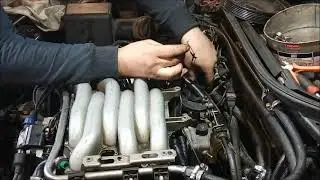 Ремонт Audi 100 с двигателем V6 (часть 3) восстановление электро проводки.