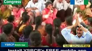 Sharmila with Penjarla people in Mahaboob Nagar-11th Dec