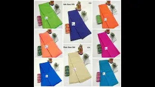 Plain Sana Silk Sarees For Orders Whatsapp +919962524568