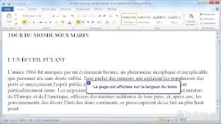 Comment utiliser le zoom avec Word 2010 ?