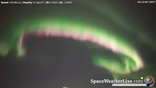 Real time Northern Lights streamed LIVE from Sweden (3 April 2020)