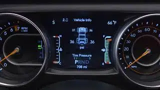 Instrument Cluster Display-How to browse the digital dashboard on 2018 Jeep Wrangler