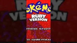 POKEMON RUBY Opening Intro - GBA Shorts #iykyk