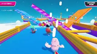 (Twitch) Fall Guys Season 4 on Xbox Series S test play, with Doraemon costume and no R-Stick