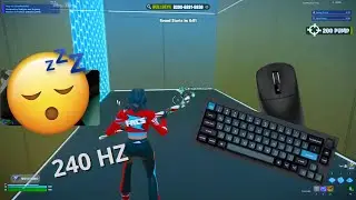 [4K] Fortnite ASMR Piece Control 240 hz Gameplay | Relaxing Keyboard Sounds 🎧😴