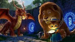 Cat Adventure Dragon Valley 🐉🐱 60 Epic Pixar-Style Scenes with Lion, Kitten and Guardian Dragon 🦁✨