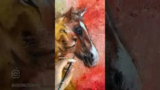 Horse painting process ✨ #panchmukhihanumanji