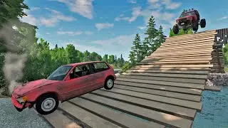 Cars vs Loop Bridge  &ndash; BeamNG Drive | Beam Car