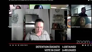 Detention Docket Dinners BINGO Live- Kitchen Court Cases