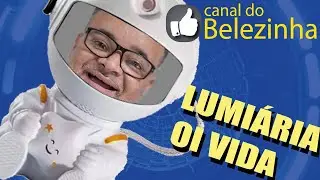 Unboxing lumin&aacute;ria OI VIDA de astronauta.