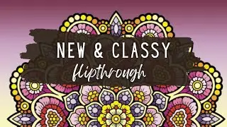 NEW 50 Classy Mandalas Adult Coloring Book Flipthrough