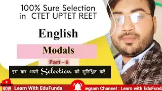 English Modals100% sure selection for CTET UPTET REET ।।