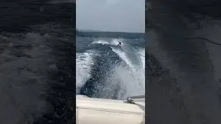 Huge wipeout water skiing #fails #faceplant #headshot