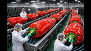 Inside the Chili Sauce Factory: From Fresh Chilies to Hot Sauce (Full Process)