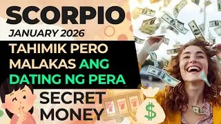 Scorpio 💸 January 2026 🤫Tahimik Pero Malakas ang Dating ng Pera / SECRET MONEY