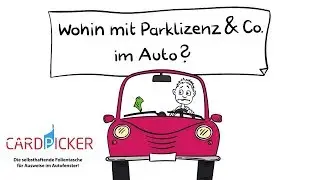 Cardpicker die selbsthaftende Folientasche f&uuml;r Ausweise im Autofenster