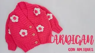 CARDIGAN CON DETALLES ( FLORES) / PARTE 2