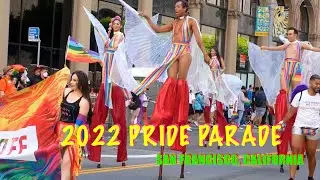 Part 1/2   2022 Pride Parade San Francisco, California USA - Walking Tour 4K - Festival
