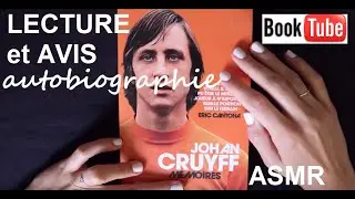 ASMR fran&ccedil;ais - Lecture et avis autobiographie : Johan Cruyff - Booktube