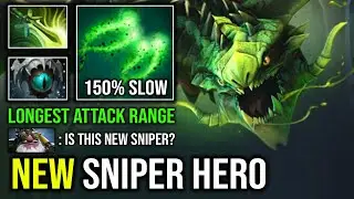 NEW SNIPER HERO Longest Poison Attack Range 150% Slow Skadi Butterfly Offlane Viper Dota 2