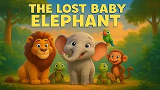 The Jungle Friends and the Lost Baby Elephant 🐘 | Kids Story Animation in Pixar Style
