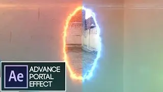 After Effects Tutorial:VideoCopilot SABER Plug-in PORTAL EFFECT:(Easiest Method)