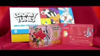 Aurora Italia Looney Tunes Happy Birthday Gram Bar Limited Edition 0.5g 24K