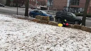 Sledding Ewen Park