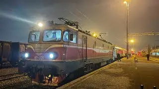 Night time trains at Podgorica station, Montenegro - 6th & 7th of March 2023