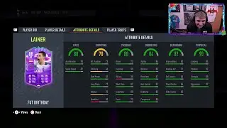 Danny Aarons reacts to FUT Birthday Lainer SBC