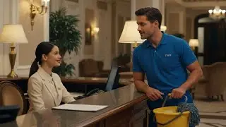 Billionaire Disguised Himself as a Janitor — He Never Thought He’d Fall for His Receptionist.